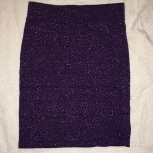 Sparkly purple skirt